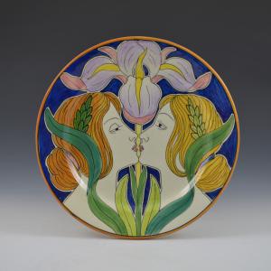 Piatto con bacio saffico e iris